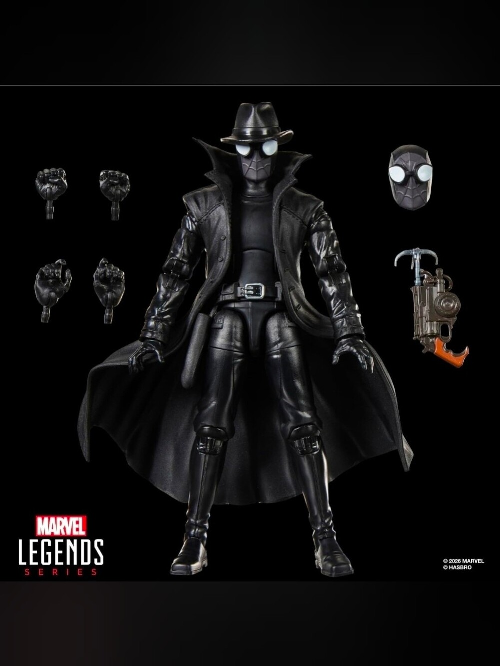 Marvel Legends Spider-Man Noir, Retro Cardback Spider-Man 6-Inch Scale (Amazon E